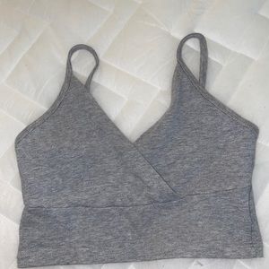 grey bralette